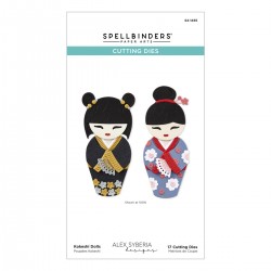 SPELLBINDERS KOKESHI DOLLS SPRING IN KYOTO by ALEX SYBERIA - ETCHED DIES
