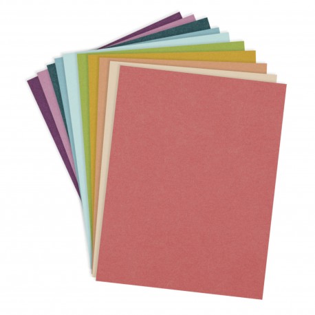 SPELLBINDERS RAINBOW HUES Assortment COLORWHEEL CARDSTOCK 8,5 X 11 INCH
