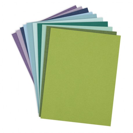 SPELLBINDERS COOL Assortment COLORWHEEL CARDSTOCK 8,5 X 11 INCH