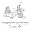 SPELLBINDERS - HOUSE MOUSE MUSIC TO MY EARS CLING RUBBER STAMP