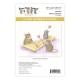 SPELLBINDERS - HOUSE MOUSE MUSIC TO MY EARS CLING RUBBER STAMP