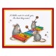 SPELLBINDERS - HOUSE MOUSE MUSIC TO MY EARS CLING RUBBER STAMP