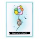 SPELLBINDERS - HOUSE MOUSE UP, UP AND AWAY CLING RUBBER STAMP