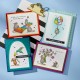 SPELLBINDERS - HOUSE MOUSE UP, UP AND AWAY CLING RUBBER STAMP
