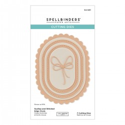 SPELLBINDERS WILDFLOWERS - ETCHED DIES SCALLOPED AND STITCHED OVALS
