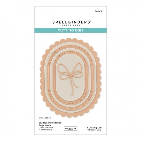 SPELLBINDERS WILDFLOWERS - ETCHED DIES SCALLOPED AND STITCHED OVALS