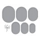 SPELLBINDERS WILDFLOWERS - ETCHED DIES SCALLOPED AND STITCHED OVALS