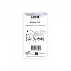 LES ATELIERS DE KARINE "CULTURE SUD" Tampon Clear UN JOUR, J'IRAI