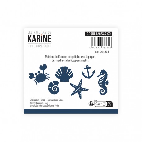 LES ATELIERS DE KARINE "CULTURE SUD" DIES COQUILLAGES ET CO