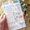CHOU & FLOWERS TAMPONS CLEAR COURRIERS FLEURIS "REVE AZUR"