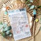 CHOU & FLOWERS TAMPONS CLEAR COURRIERS FLEURIS "REVE AZUR"