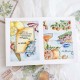 CHOU & FLOWERS TAMPONS CLEAR COURRIERS FLEURIS "REVE AZUR"