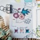 CHOU & FLOWERS TAMPONS CLEAR COURRIERS FLEURIS "REVE AZUR"