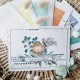 CHOU & FLOWERS TAMPONS CLEAR COURRIERS FLEURIS "REVE AZUR"
