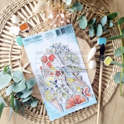 CHOU & FLOWERS DIE CUTS C'EST L'ETE "REVE AZUR"