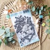 CHOU & FLOWERS DIE CUTS JOLIES PHRASES SUD "REVE AZUR"
