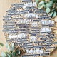 CHOU & FLOWERS DIE CUTS JOLIES PHRASES SUD "REVE AZUR"