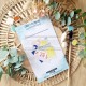 CHOU & FLOWERS DIE CUTS ETIQUETTES SUD "REVE AZUR"