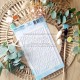 CHOU & FLOWERS POCHOIR A6 AJOURE "REVE AZUR"