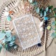 CHOU & FLOWERS POCHOIR A6 AJOURE "REVE AZUR"