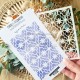CHOU & FLOWERS POCHOIR A6 AJOURE "REVE AZUR"