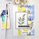 CHOU & FLOWERS POCHOIR A6 AJOURE "REVE AZUR"