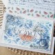 CHOU & FLOWERS POCHOIR A6 AJOURE "REVE AZUR"