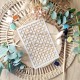 CHOU & FLOWERS POCHOIR A6 GEOMETRIQUE "REVE AZUR"
