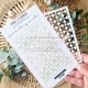 CHOU & FLOWERS POCHOIR A6 GEOMETRIQUE "REVE AZUR"