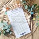 CHOU & FLOWERS POCHOIR A6 GEOMETRIQUE "REVE AZUR"
