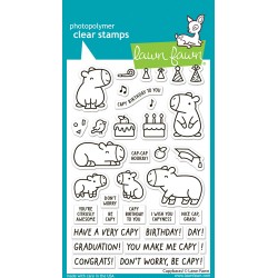 LAWN FAWN CLEAR STAMPS - CAPYBARAS!