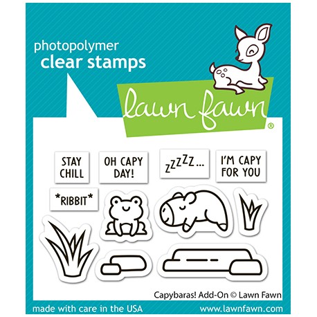 LAWN FAWN CLEAR STAMPS - CAPYBARAS! ADD-ON