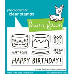 LAWN FAWN CLEAR STAMPS - CAKE IT EASY ADD-ON
