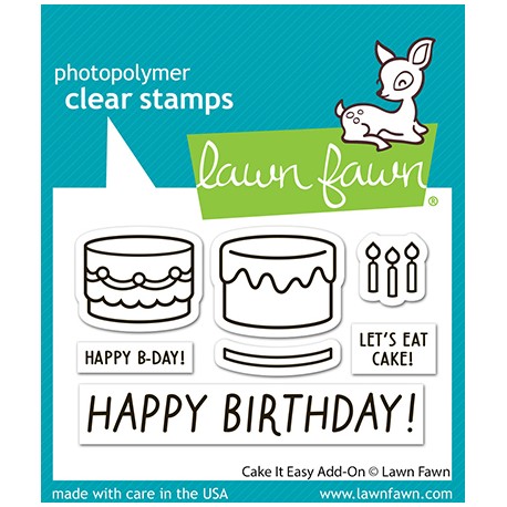 LAWN FAWN CLEAR STAMPS - CAKE IT EASY ADD-ON