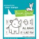 LAWN FAWN CLEAR STAMPS - RHINO MITE