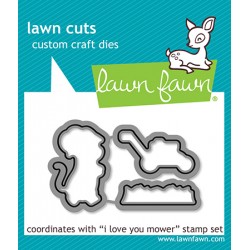 LAWN FAWN DIES - I LOVE YOU MOWER DIES