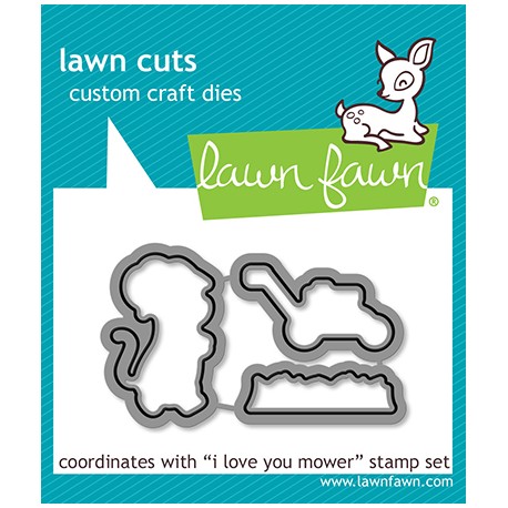 LAWN FAWN DIES - I LOVE YOU MOWER DIES