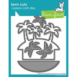 LAWN FAWN DIES - PLATFORM POP-UP PALM TREE INSERTS DIES