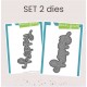 LAWN FAWN DIES - SET 2 DIES - SCRIPTY HAPPY & SCRIPTY HAPPY OUTLINE