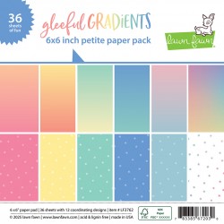 LAWN FAWN PAPER PAD GLEEFUL GRADIENTS 15X1