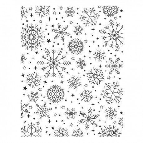 Spellbinders BETTERPRESS PLATE SNOWFALL SHIMMER