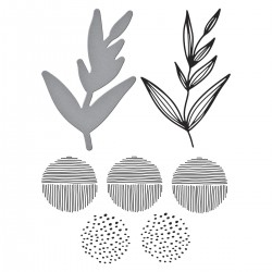 Spellbinders BETTERPRESS GROWING BY DINA WAKLEY - BETTERPRESS PLATE & DIES