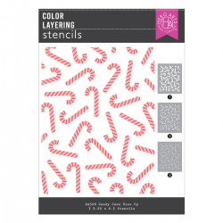 HERO ARTS CANDY CANE TOSS UP STENCIL