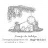 SPELLBINDERS - HOUSE MOUSE Unwrapping Memories CLING RUBBER STAMP