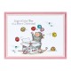 SPELLBINDERS - HOUSE MOUSE Jingle Bell Wishes CLING RUBBER STAMP