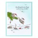 SPELLBINDERS - HOUSE MOUSE Snowy Smiles CLING RUBBER STAMP