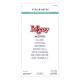 SPELLBINDERS MERRY SENTIMENTS CLEAR STAMP and Die SET ETCHED DIES