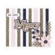 SPELLBINDERS MERRY SENTIMENTS CLEAR STAMP and Die SET ETCHED DIES