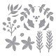 SPELLBINDERS CHRISTMAS FOLIAGE ETCHED DIES