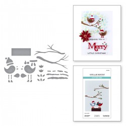 SPELLBINDERS LITTLE BIRDIES ETCHED DIES